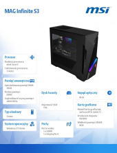 MSI Komputer MAG Infinite S3 13NUD-8 32EU  i7-13700K/16GB/1TB/W11H - MAG INFINITE S3 13NUD-832EU - Zdjęcie 7