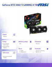 MSI Karta graficzna GeForce RTX 3060 Ti GAMING X TRIO 8GD6X GDDR6X 256bit  - RTX 3060 Ti GAMING X TRIO 8GD6X - Zdjęcie 8