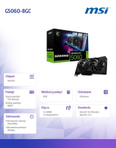MSI Karta graficzna GeForce RTX 5060 8G GAMING OC - RTX 5060 8G GAMING OC - Zdjęcie 8