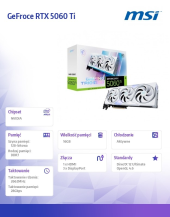 MSI Karta graficzna GeForce RTX 5060 Ti 16G GAMING TRIO OC WHITE - RTX 5060 Ti 16G GAMING TRIO OC WHITE - Zdjęcie 8