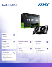 MSI Karta graficzna GeForce RTX 5060 Ti 16G VENTUS 2X OC PLUS - RTX 5060 Ti 16G VENTUS 2X OC PLUS - Zdjęcie 7