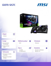 MSI Karta graficzna GeForce RTX 5070 12G GAMING TRIO OC GDDR7 192bit HDMI/3DP - RTX 5070 12G GAMING TRIO OC - Zdjęcie 8