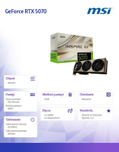 MSI Karta graficzna GeForce RTX 5070 12G INSPIRE 3X OC - RTX 5070 12G INSPIRE 3X OC - Zdjęcie 7