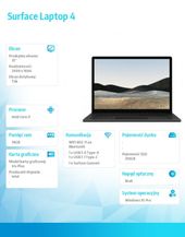 MICROSOFT Surface Laptop 4 Win10Pro i7-1185G7/16GB/256GB/Iris Plus 950/15 Commercial Matte Black 5IF-00009  - 5IF-00009 - Zdjęcie 8