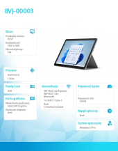 MICROSOFT Surface GO 3 i3-10100Y/8GB/256GB/INT/10.5'' Win11Pro Commercial Platinum 8VJ-00003  - 8VJ-00003 - Zdjęcie 5