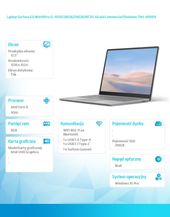 MICROSOFT Surface Laptop GO Win10Pro i5-1035G1/8GB/256GB/INT/12.45' Commercial Platinum TNV-00009  - TNV-00009 - Zdjęcie 3