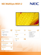 NEC Monitor wielkoformatowy MultiSync M501-2 50 cali UHD 500cd/m2 24/7  - 60006084 - Zdjęcie 8