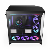 Obudowa NZXT H9 FLOW RGB (2025) z oknem czarna - CM-H92FB-R1 - Zdjęcie 3