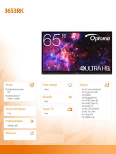 OPTOMA Monitor interaktywny 65 cali IFPD 3653RK H1F0H06BW101  - H1F0H06BW101 - Zdjęcie 5