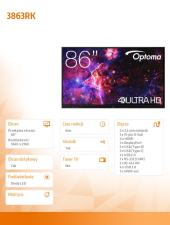 OPTOMA Monitor interaktywny 86 cali IFPD 3863RK H1F0H08BW101  - H1F0H08BW101 - Zdjęcie 6
