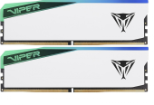 PATRIOT Pamięć DDR5 Viper Elite 5 RGB 32GB/6200(2x16) CL42 biała - PVER532G62C42KW - Zdjęcie 1