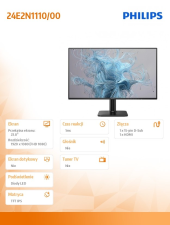 PHILIPS Monitor 24E2N1110 23.8 cala IPS 120Hz HDMI VGA  - 24E2N1110/00 - Zdjęcie 7