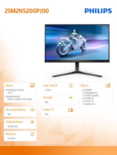 PHILIPS Monitor 25M2N5200P 24.5 cala IPS 280Hz HDMIx2 DP HAS  - 25M2N5200P/00 - Zdjęcie 8