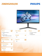 PHILIPS Monitor 25M2N5200U 24.5 cala IPS 390Hz HDMIx2 DP Pivot  - 25M2N5200U/00 - Zdjęcie 8