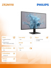 PHILIPS Monitor 27E2N1110 27 cali IPS 120Hz HDMI VGA - 27E2N1110/00 - Zdjęcie 2