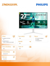 PHILIPS Monitor 27 cali 27M2N3201PL Fast IPS 260Hz HDMI DP - 27M2N3201PL/00 - Zdjęcie 5