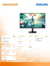 PHILIPS Monitor 27M2N3500PF 27 cali Fast IPS 260Hz HDMIx2 DP - 27M2N3500PF/00 - Zdjęcie 9
