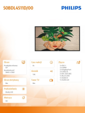 PHILIPS Monitor 50BDL4511D 50 cali - 50BDL4511D/00 - Zdjęcie 2
