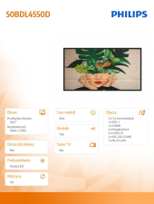 PHILIPS Monitor wielkoformatowy 49,5 cali 50BDL4550D - 50BDL4550D/00 - Zdjęcie 2