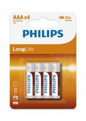 PHILIPS Bateria R03 AAA LONGLIF E (4 SZT BLISTER) - Phil-R03L4B/10 - Zdjęcie 1