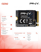 PNY Dysk SSD 1TB M.2 2230 CS2342 - M230CS2342-1TB-TB - Zdjęcie 7
