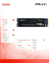 PNY Dysk SSD 512GB M.2 2280 PCIe M280CS1030-512-BLK BULK - M280CS1030-512-BLK - Zdjęcie 2
