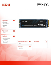 PNY Dysk SSD 512GB M.2 2280 BULK M280CS2241-512-BLK - M280CS2241-512-BLK - Zdjęcie 2