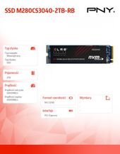 PNY Dysk twardy SSD 2TB M.2 2280 CS3040 M280CS3040-2TB-RB - M280CS3040-2TB-RB - Zdjęcie 4
