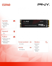PNY Dysk SSD 8TB M.2 2280 CS3140 M280CS3140-8TB-RB - M280CS3140-8TB-RB - Zdjęcie 6