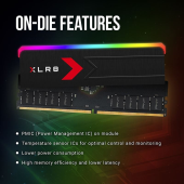 PNY Pamięć DDR5 32GB 6000 C36 2x16 MD32GK2D5600036XRGB  - MD32GK2D5600036XRGB - Zdjęcie 8
