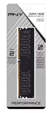 PNY Pamięć 8GB DDR4 3200MHz 25600 MD8GSD43200-SI  - MD8GSD43200-SI - Zdjęcie 2