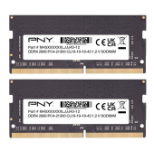 PNY Pamięć do notebooka 16GB DDR4 2666 2x8GB MN16GK2D42666  - MN16GK2D42666 - Zdjęcie 1