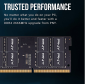 PNY Pamięć do notebooka 16GB DDR4 2666 2x8GB MN16GK2D42666  - MN16GK2D42666 - Zdjęcie 5