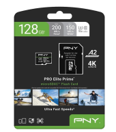 PNY Karta pamięci mSDXC Elite Prime 128GB P-SDU128V32200PEP-GE  - P-SDU128V32200PEP-GE - Zdjęcie 2