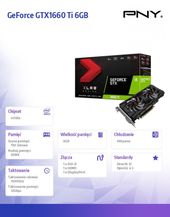 PNY Karta graficzna GeForce GTX 1660 Ti 6GB Dual Fan VCG1660T6DFPPB - VCG1660T6DFPPB - Zdjęcie 4