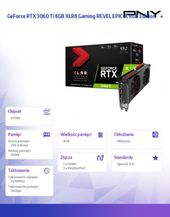 PNY Karta graficzna GeForce RTX 3060 Ti 8GB XLR8 DUAL FAN EPIC-X - VCG3060T8DFXPPB - Zdjęcie 2