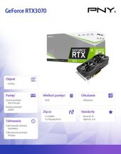 PNY Karta graficzna GeForce RTX 3070 8GB DUAL FAN - VCG30708DFM-SB - Zdjęcie 9