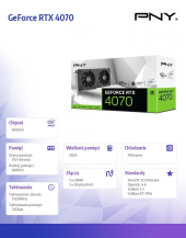 PNY Karta graficzna GeForce RTX 4070 12GB DUAL FAN VCG407012DFXPB1  - VCG407012DFXPB1 - Zdjęcie 4