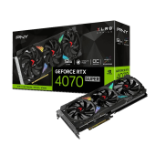 PNY Karta graficzna GeForce RTX 4070 SUPER 12GB XLR8 GAMING VERTO - VCG4070S12TFXXPB1-O - Zdjęcie 1