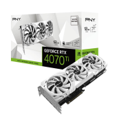 PNY Karta graficzna GeForce RTX 4070 Ti 12GB LED Verto biała - VCG4070T12TFWXPB1 - Zdjęcie 1