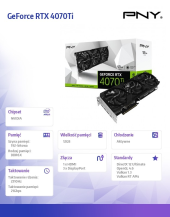 PNY Karta graficzna GeForce RTX 4070Ti 12GB Verto Triple Fan Edition VCG4070T12TFXPB1 - VCG4070T12TFXPB1 - Zdjęcie 2