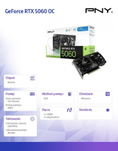 PNY Karta graficzna GeForce RTX5060OC 8GB VCG50608DFXPB1-O  - VCG50608DFXPB1-O - Zdjęcie 6
