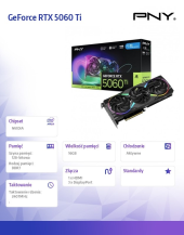 PNY Karta graficzna GeForce RTX 5060 Ti 16GB RGB VCG5060T16TFXXPB1-O - VCG5060T16TFXXPB1-O - Zdjęcie 7