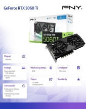 PNY Karta graficzna GeForce RTX 5060 Ti OC 8GB VCG5060T8DFXPB1-O - VCG5060T8DFXPB1-O - Zdjęcie 2