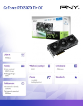 PNY Karta graficzna GeForce RTX5070 Ti+ OC 16GB VCG5071T16TFXPB1-O  - VCG5071T16TFXPB1-O - Zdjęcie 4