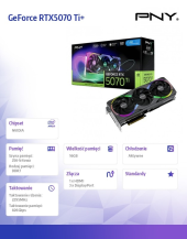 PNY Karta graficzna GeForce RTX5070Ti+ 16GB ARGB VCG5071T16TFXXPB1-O  - VCG5071T16TFXXPB1-O - Zdjęcie 4