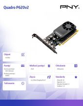 PNY Karta graficzna Quadro P620v2 2GB DDR5 128BIT 4x mDP  - VCQP620V2-PB - Zdjęcie 4