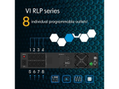 POWERWALKER Zasilacz awaryjny UPS Line-interactive 1000VA 8xIEC C13 USB-B EPO LCD 2U  - VI 1000 RLP - Zdjęcie 5