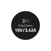 QOLTEC Zasilacz do laptopa 65W | 19V | 3.42A | 5.5*2.5  - 50068.65W - Zdjęcie 3