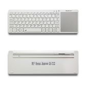 QOLTEC Bezprzewodowa klawiatura Touchpad, 2.4GHz, Biała  - 50251 - Zdjęcie 1
